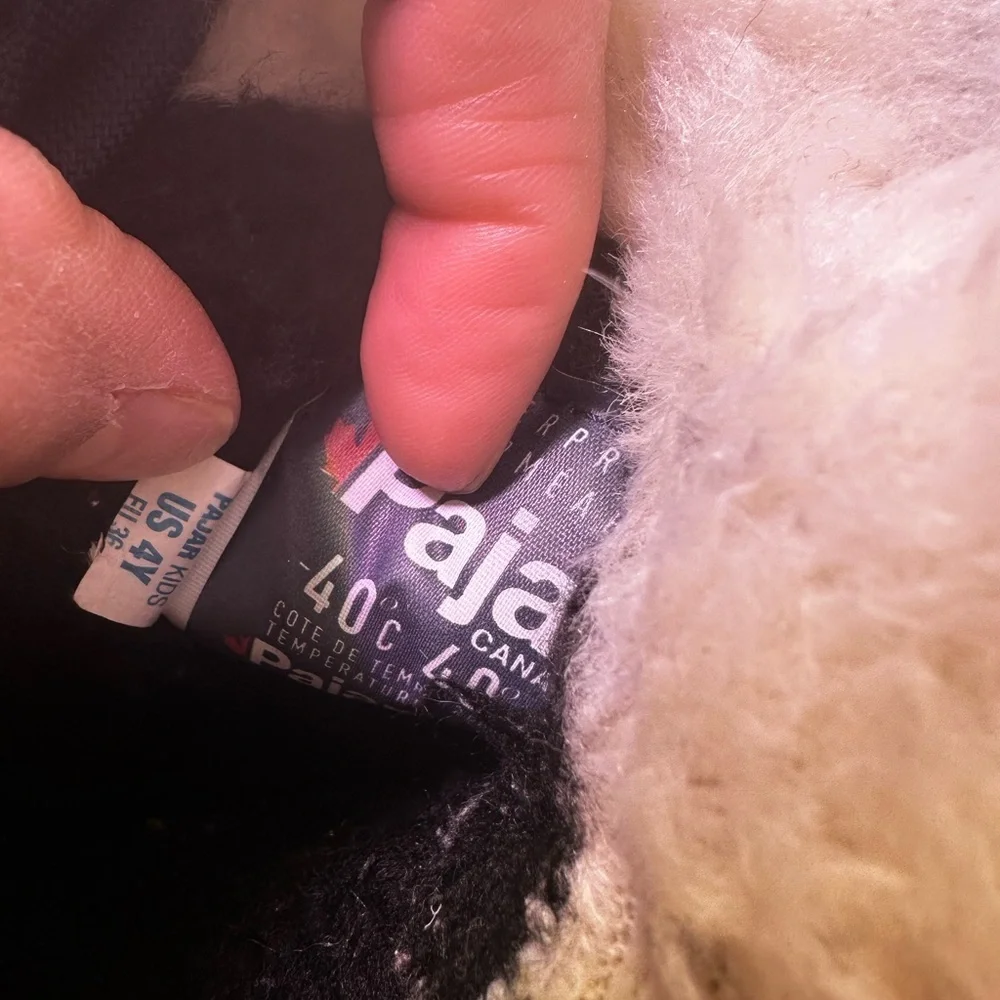 Pajar Black and Cream Winter Boots